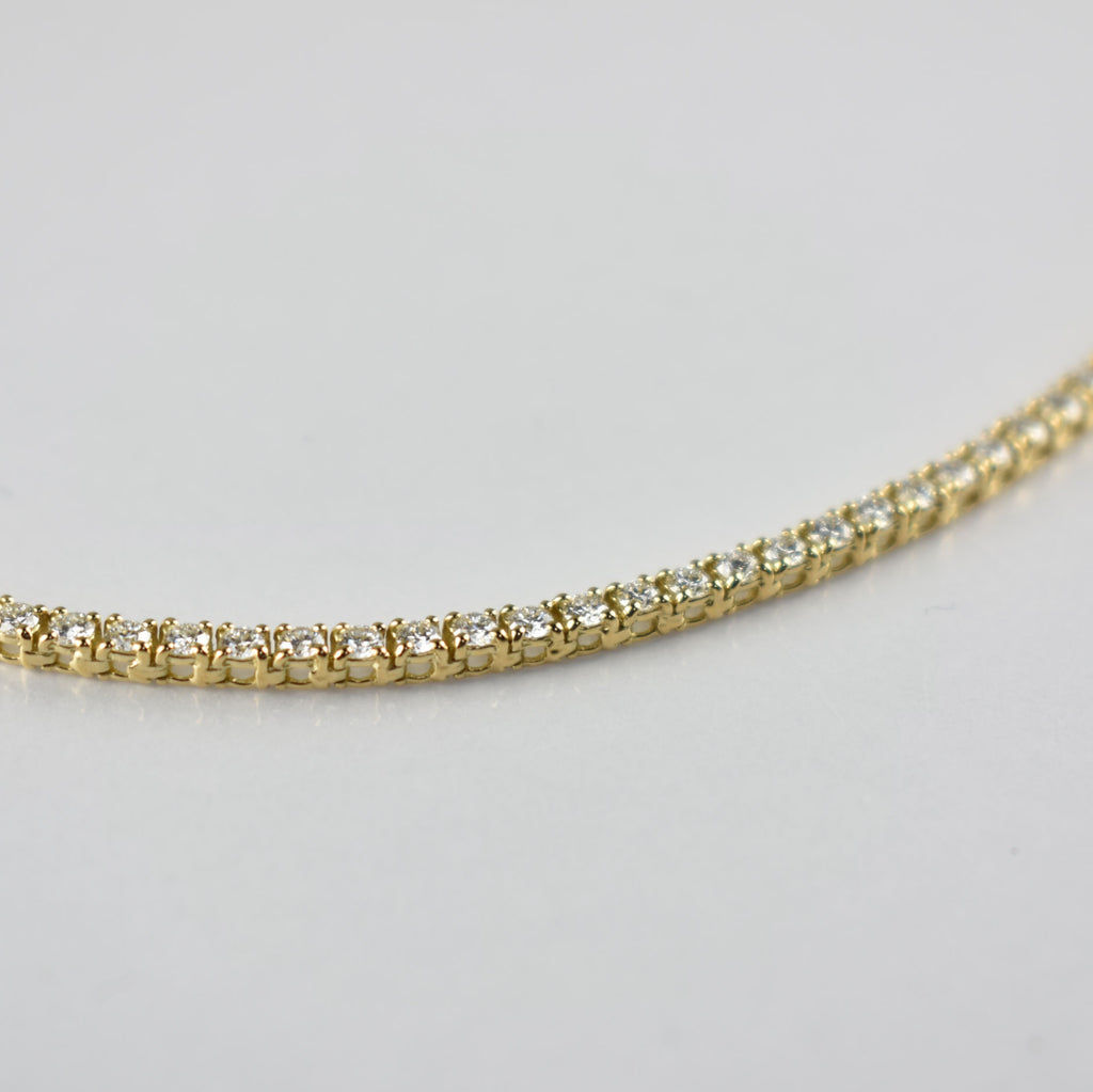 【Jewelry】K18 テニス ネックレス ダイヤモンド D5.00ct WG ホワイトゴールド 38cm 14g/hm09056md